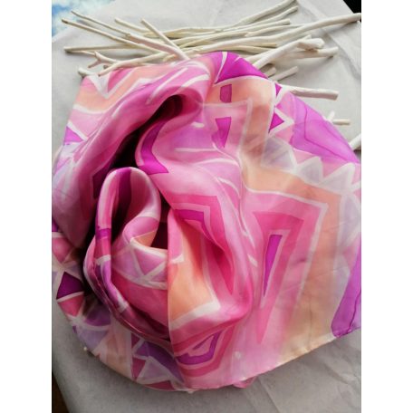  Batikolt selyemsál-Rózsaszín tavasz