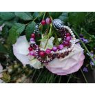 Rózsák színvilága ásványok, karkötő