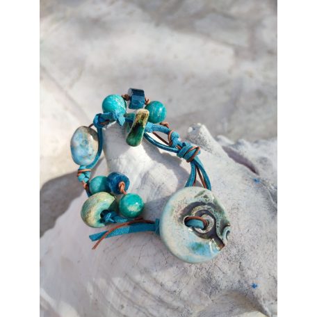 Raku kerámia karkötő 