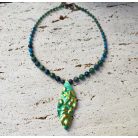 Eozin csepp középpel nyakék 