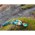 Türkenit, apatit, amazonit - "Erdei patak" nyaklánc