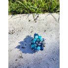 Ásványok, apatit, amazonit, labradorit, achát - medál 