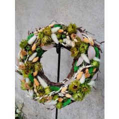 Kopogtató,tavaszi zöld és barack színnel