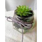 Köszönőajándék esküvőre kövirózsás