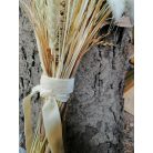 Natúr szárazvirág  menyasszonyi csokor bohó esküvőre